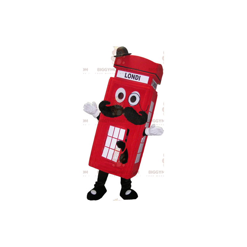 BIGGYMONKEY™ Costume mascotte cabina telefonica inglese -