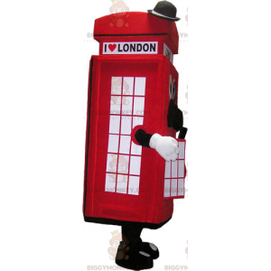 BIGGYMONKEY™ English Phone Booth Mascot Costume –