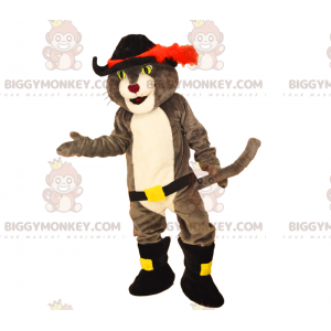 BIGGYMONKEY™ Cat Boots Maskotdräkt med svärd - BiggyMonkey