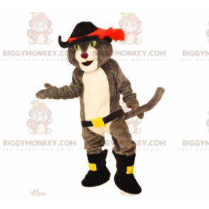 Costume de mascotte BIGGYMONKEY™ chat botte avec une épée -