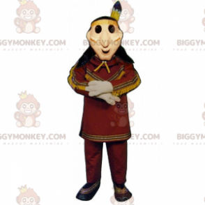 BIGGYMONKEY™ Costume da mascotte capo tribale dei nativi