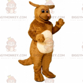 Kostým maskota hnědého psa BIGGYMONKEY™ s malýma ušima –