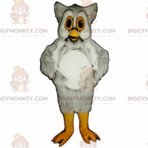 Fantasia de mascote de coruja de olhos amarelos BIGGYMONKEY™ –