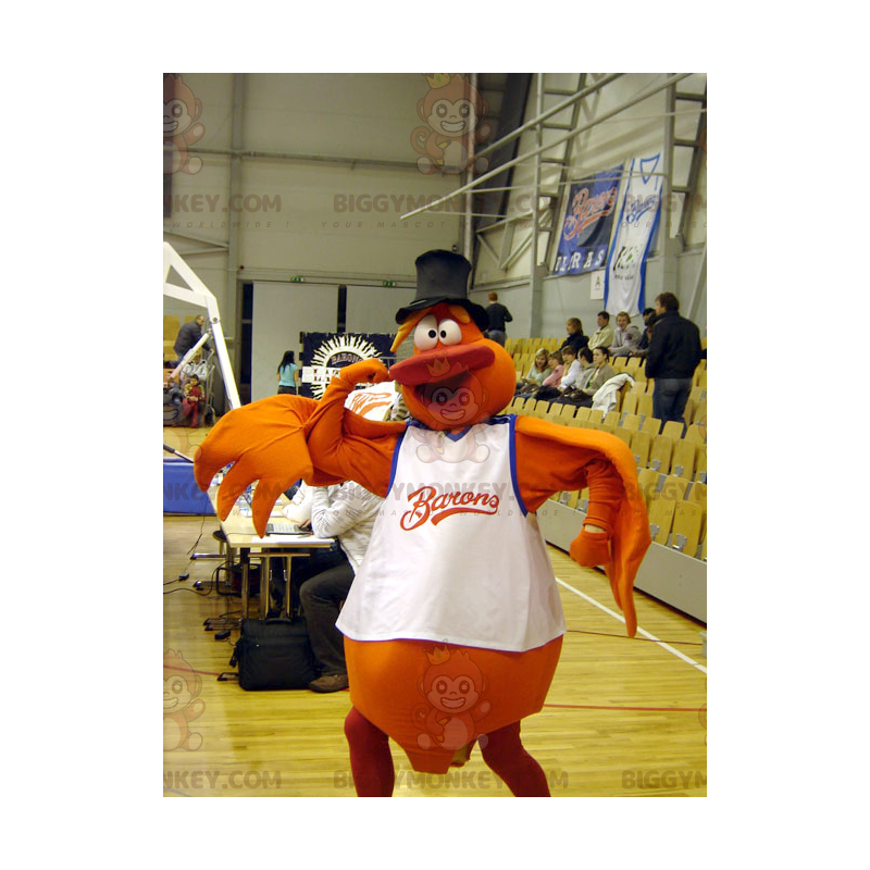 Disfraz de mascota Orange Bird Man BIGGYMONKEY™ -