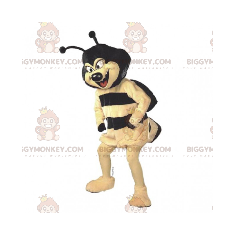 Disfraz de mascota de abeja de cabeza negra BIGGYMONKEY™ -