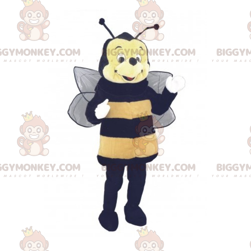 Στολή μασκότ με στρογγυλό πρόσωπο Bee BIGGYMONKEY™ -