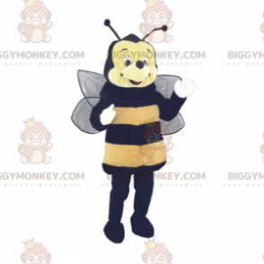 Rundgesicht Biene BIGGYMONKEY™ Maskottchen Kostüm -