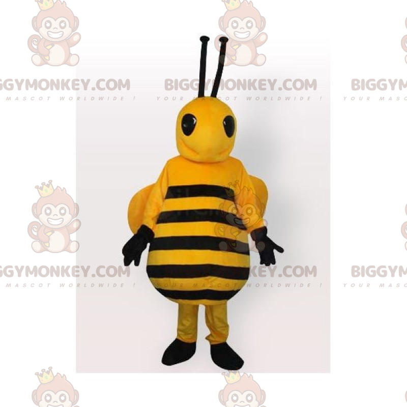 Biene mit langen Antennen BIGGYMONKEY™ Maskottchen-Kostüm -