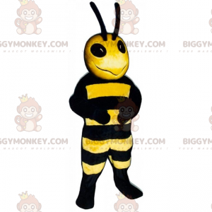 Bee With Long Antennae BIGGYMONKEY™ Mascot Costume –