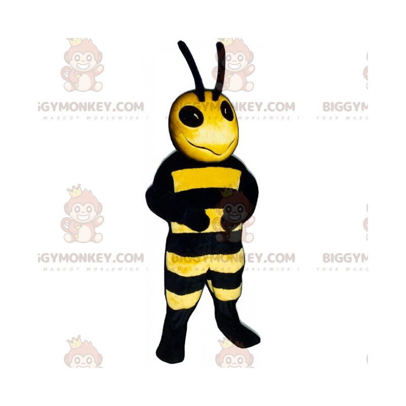 Bee With Long Antennae BIGGYMONKEY™ Mascot Costume –