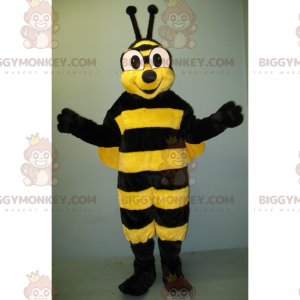 Bee BIGGYMONKEY™ maskottipuku, jossa on suuret silmät ja