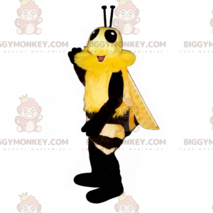 Bee BIGGYMONKEY™ maskottiasu pehmeällä turkilla -