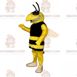 Disfraz de mascota Bee BIGGYMONKEY™ con gran sonrisa -
