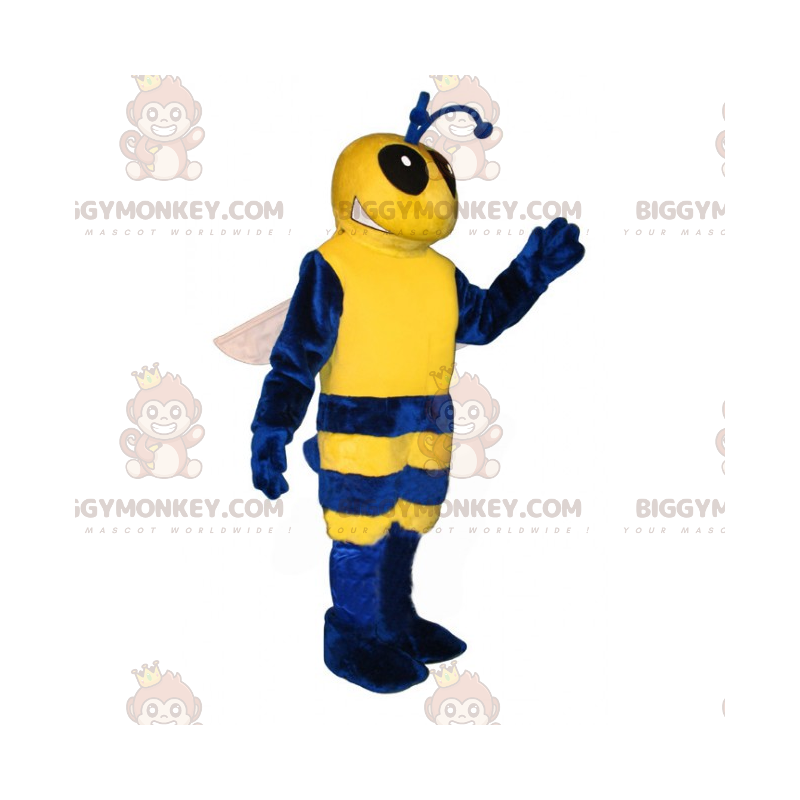Blå og gul bi BIGGYMONKEY™ maskotkostume - Biggymonkey.com