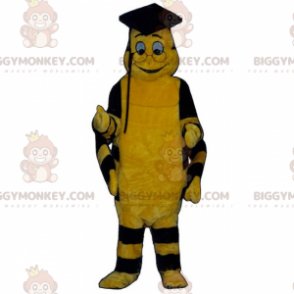 Bee BIGGYMONKEY™ maskotdräkt i examensoutfit - BiggyMonkey