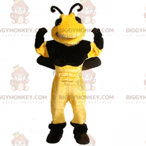 Kostium maskotka pszczoła bez pasków BIGGYMONKEY™ -