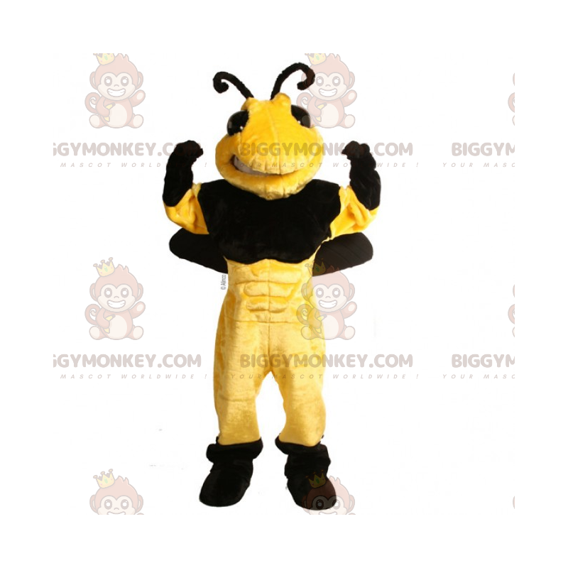 Costume de mascotte BIGGYMONKEY™ d'abeille sans rayure -