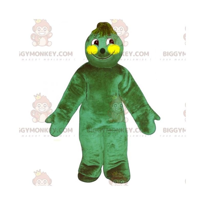 BIGGYMONKEY™ Simpatico costume da mascotte da uomo verde -