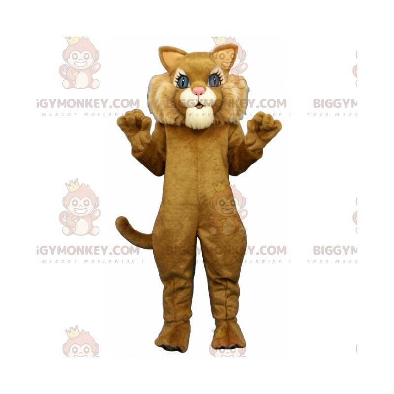 BIGGYMONKEY™ Costume da mascotte adorabile gatto con grandi