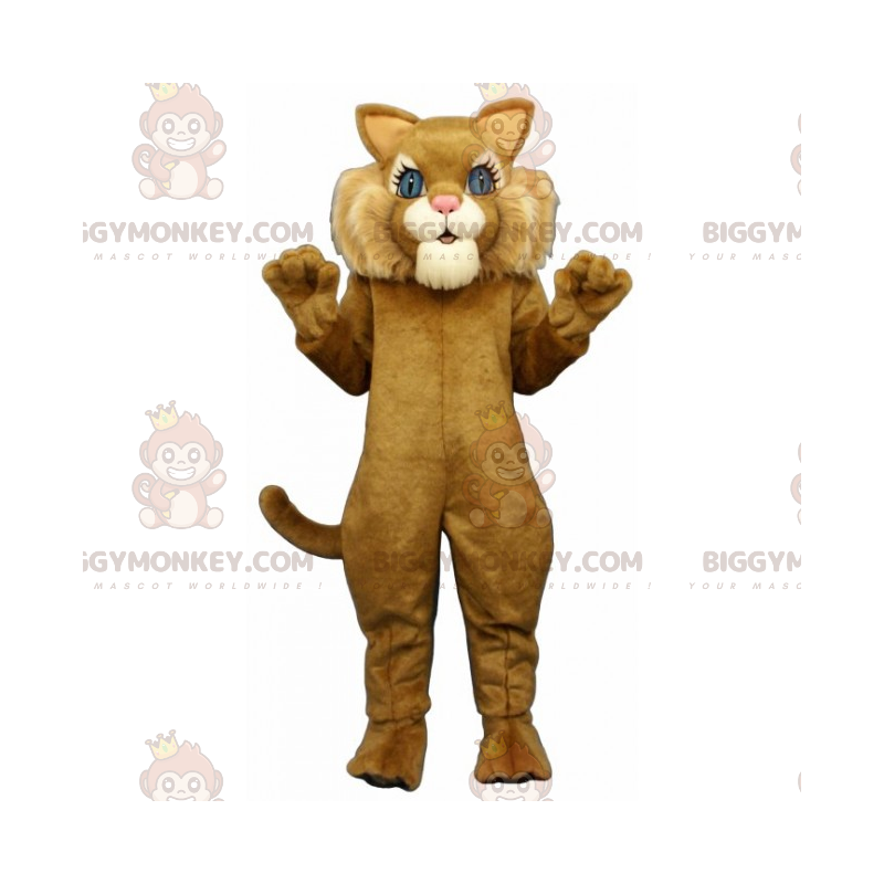 BIGGYMONKEY™ Αξιολάτρευτη στολή μασκότ για γάτα με μεγάλα μπλε
