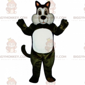 Costume de mascotte BIGGYMONKEY™ d'adorable chat blanc et noir