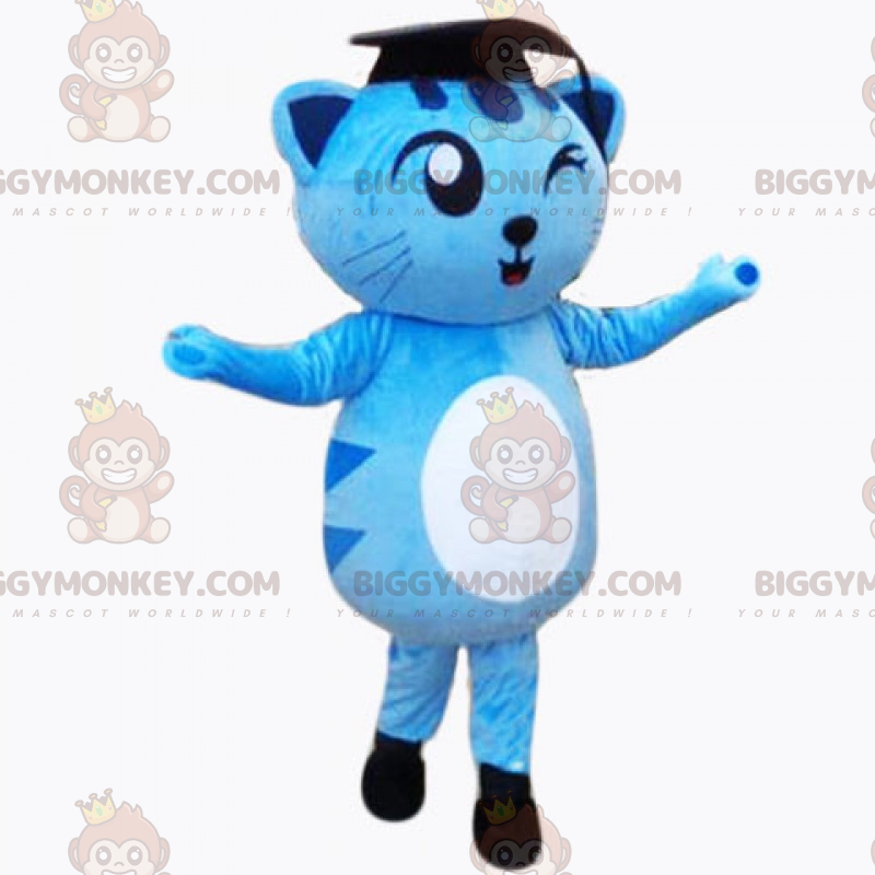 Costume da mascotte Adorabile gattino BIGGYMONKEY™ - Laurea -