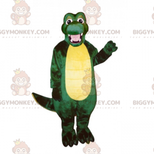 Traje de mascote de crocodilo sorridente e fofo BIGGYMONKEY™ –