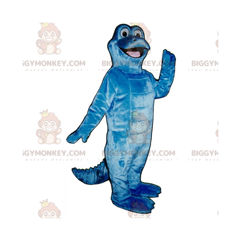 BIGGYMONKEY™ Simpatico dinosauro blu con un costume da mascotte