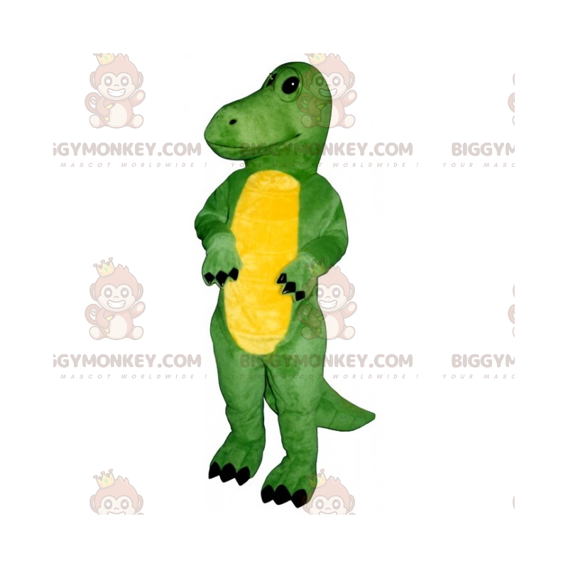 BIGGYMONKEY™ söt gul magad Dino maskotdräkt - BiggyMonkey maskot