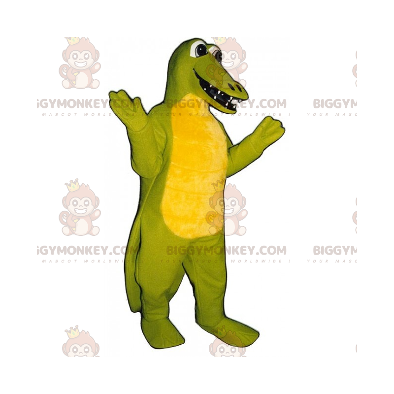 Schattige lachende Dino BIGGYMONKEY™ mascottekostuum -