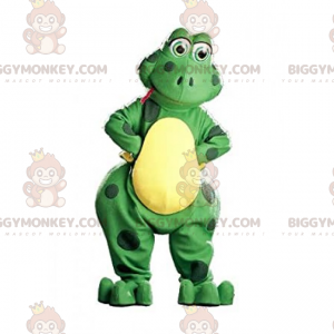 Bonito disfraz de mascota de rana sonriente BIGGYMONKEY™ -