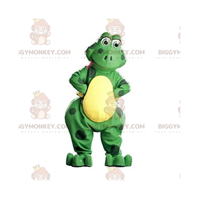 Söpö hymyilevä sammakko BIGGYMONKEY™ maskottiasu -