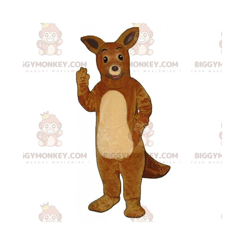 Bonito disfraz de mascota canguro australiano BIGGYMONKEY™ -