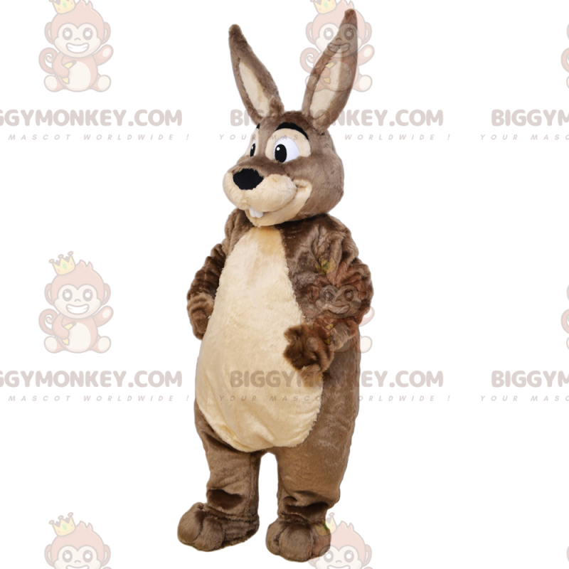 Costume de mascotte BIGGYMONKEY™ d'adorable lapin au ventre