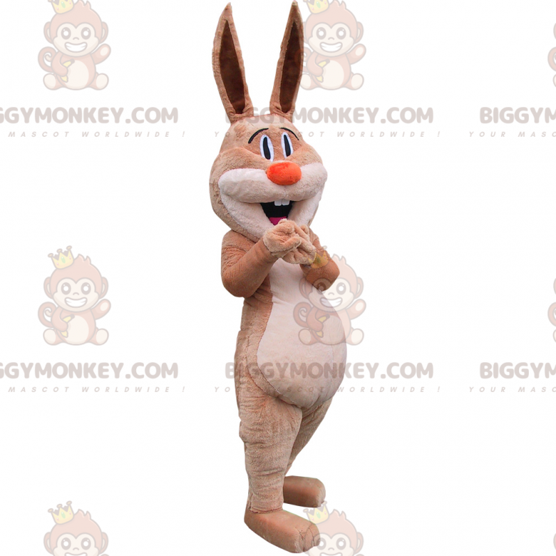 BIGGYMONKEY™ Süßer Hase mit großen Ohren Maskottchenkostüm -