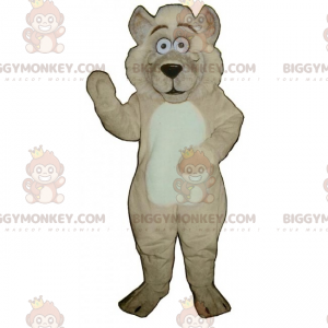 L'adorabile costume della mascotte BIGGYMONKEY™ del lupo -