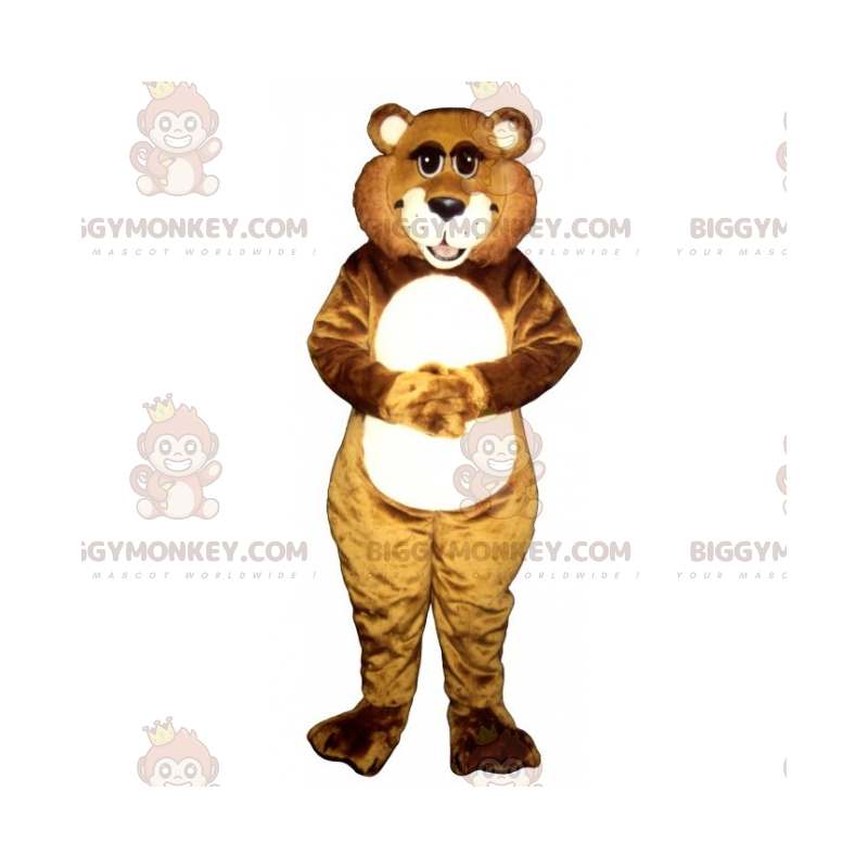 BIGGYMONKEY™ sødt Big Grin Bjørnemaskotkostume - Biggymonkey.com