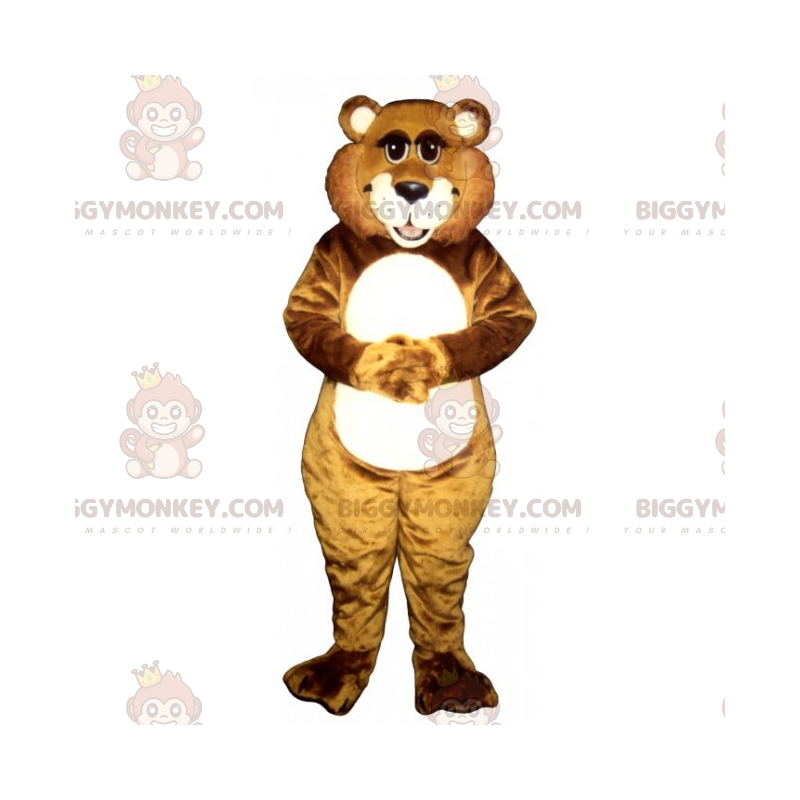 BIGGYMONKEY™ Χαριτωμένη στολή μασκότ της αρκούδας Big Grin -