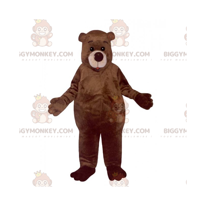 Adorable oso pardo BIGGYMONKEY™ Disfraz de mascota -