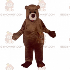 Elskværdig brun bjørn BIGGYMONKEY™ maskotkostume -