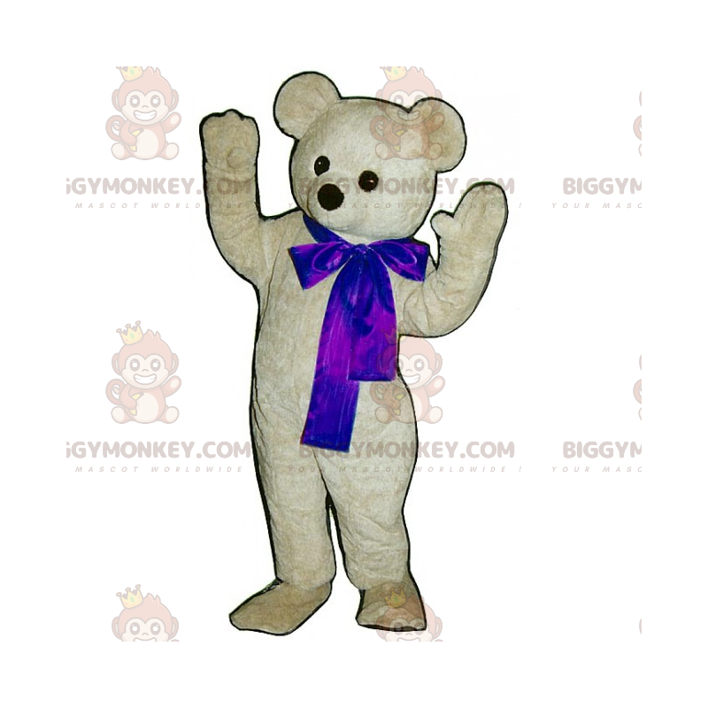 Traje de mascote BIGGYMONKEY™ de adorável ursinho de pelúcia