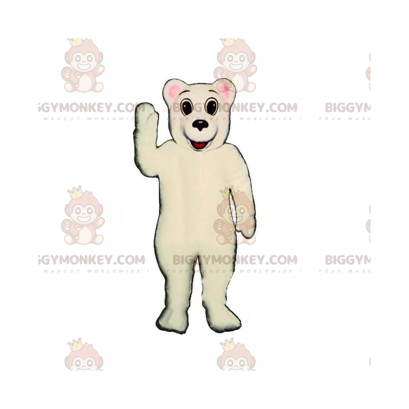 Süßes Eisbär BIGGYMONKEY™ Maskottchen-Kostüm - Biggymonkey.com