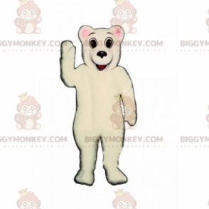 Costume de mascotte BIGGYMONKEY™ d'adorable ourson polaire -