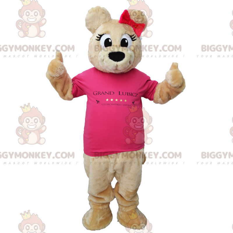 BIGGYMONKEY™ sød bjørne T-shirt maskot kostume - Biggymonkey.com