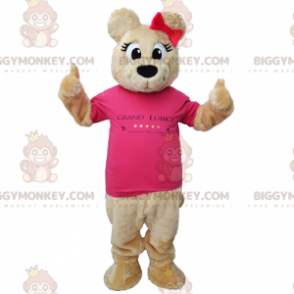 BIGGYMONKEY™ söt björn T-shirt maskotdräkt - BiggyMonkey maskot