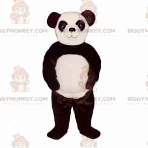 Simpatico costume della mascotte del panda dagli occhi grandi