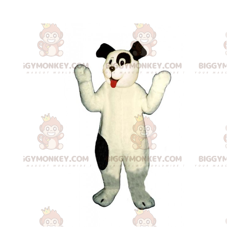 BIGGYMONKEY™ Simpatico costume da mascotte cane bianco e occhi