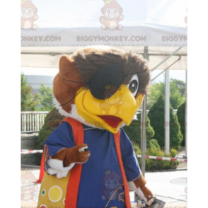 BIGGYMONKEY™ Disfraz de mascota de águila deportiva con pájaro