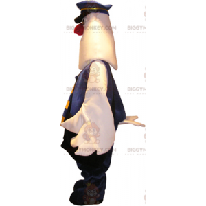 BIGGYMONKEY™ schattig pinguïn mascottekostuum in politiejurk -