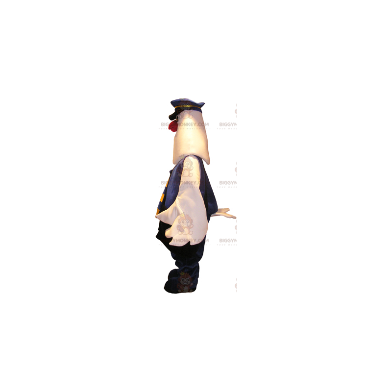 BIGGYMONKEY™ schattig pinguïn mascottekostuum in politiejurk -